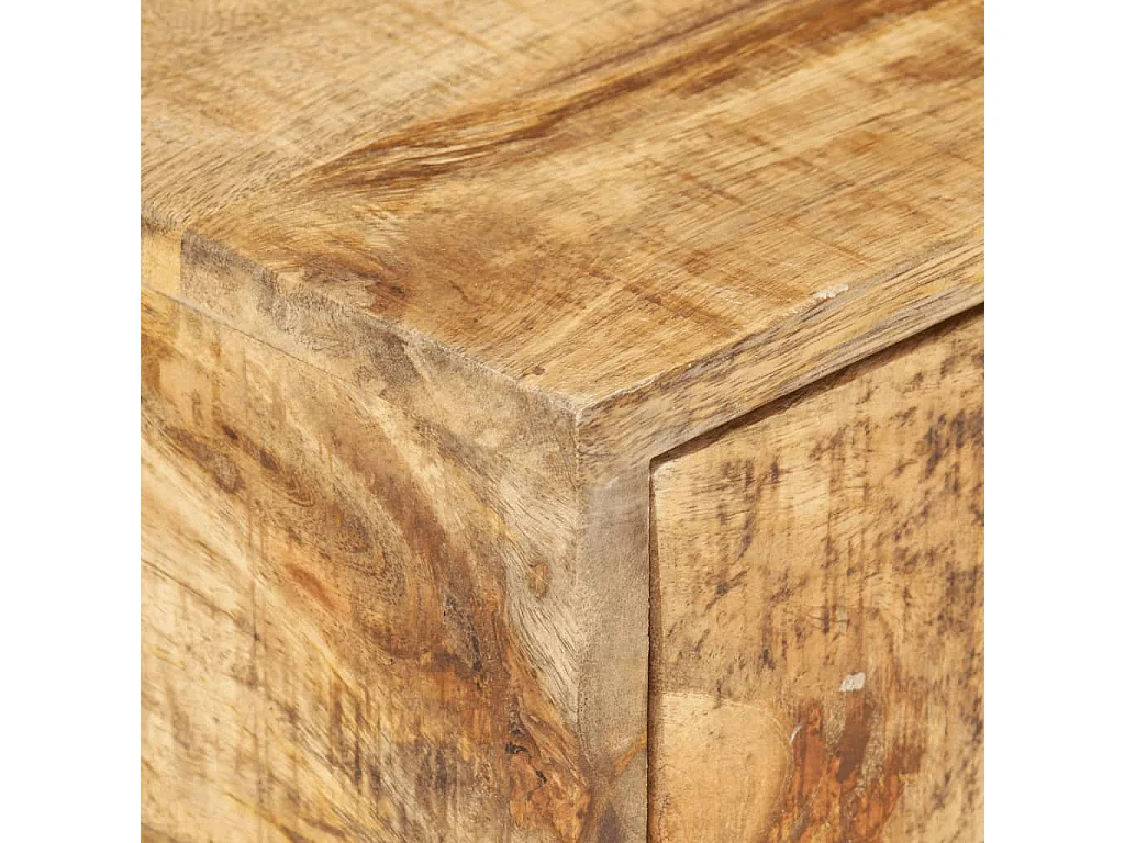 Table d'appoint en forme d'U 45x30x61 Bois de manguier massif
