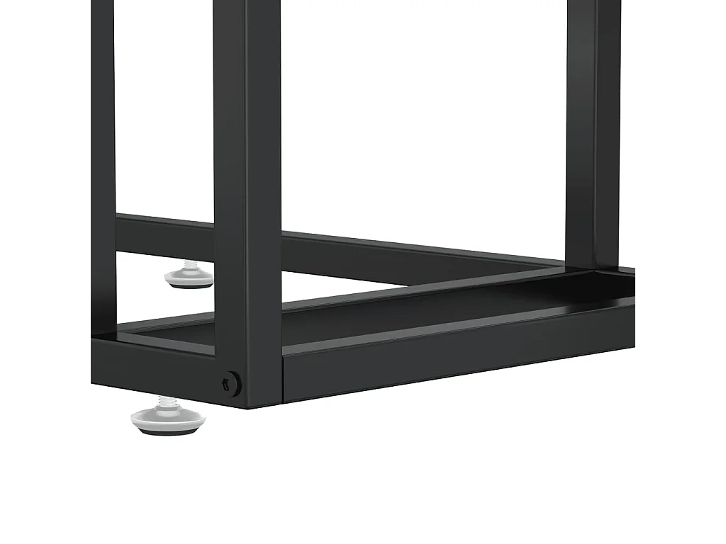 Table d'appoint ordinateur Transparent 50x35x65 Verre trempé