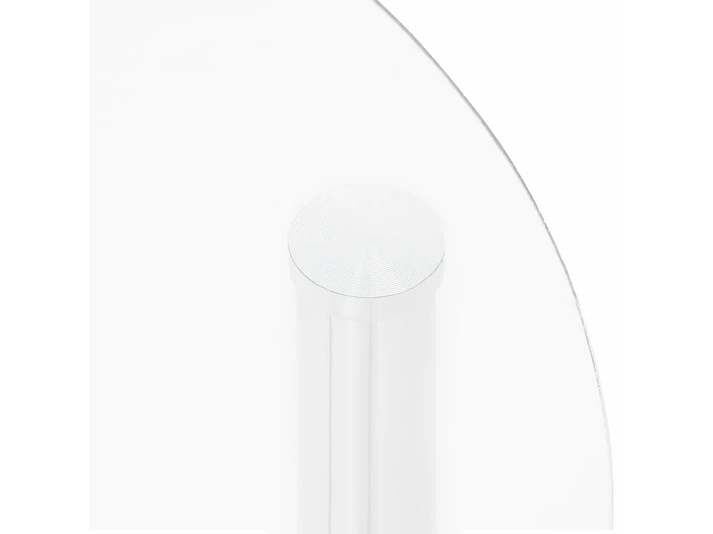 Table d'appoint à 2 niveaux Transparent 38cm Verre trempé