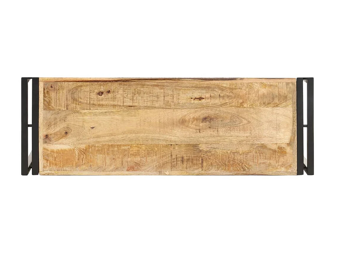 Table console 90x30x75 Bois de manguier brut