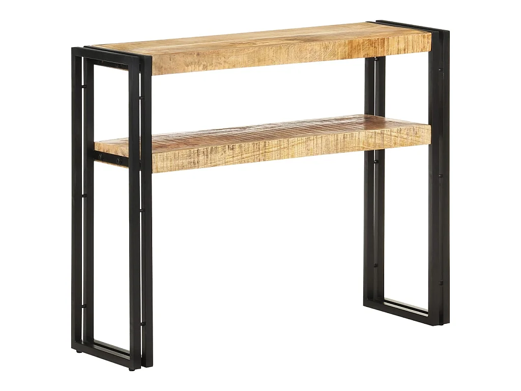 Table console 90x30x75 Bois de manguier brut