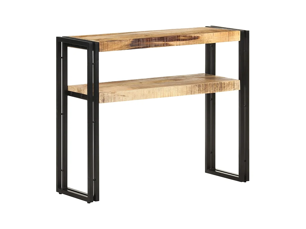 Table console 90x30x75 Bois de manguier brut
