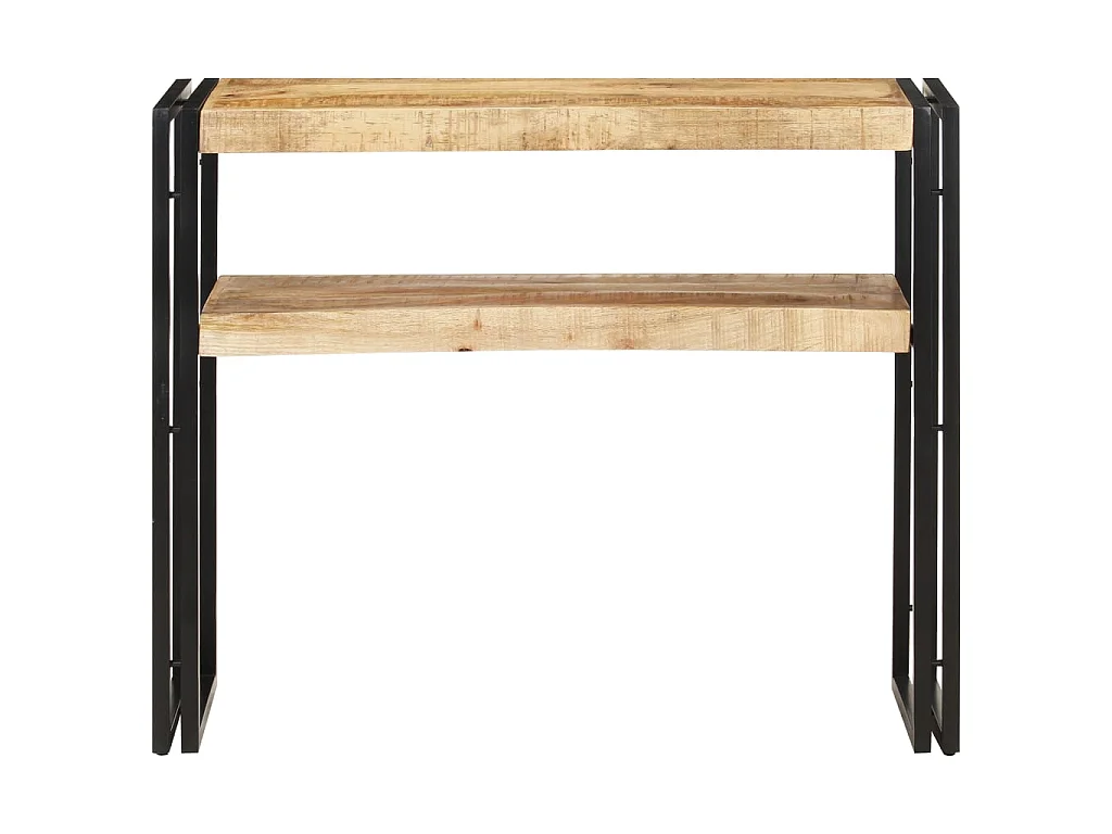 Table console 90x30x75 Bois de manguier brut