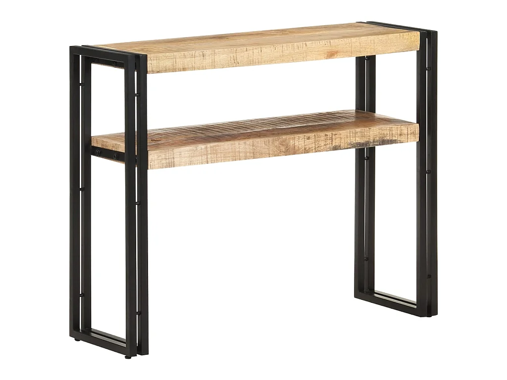 Table console 90x30x75 Bois de manguier brut