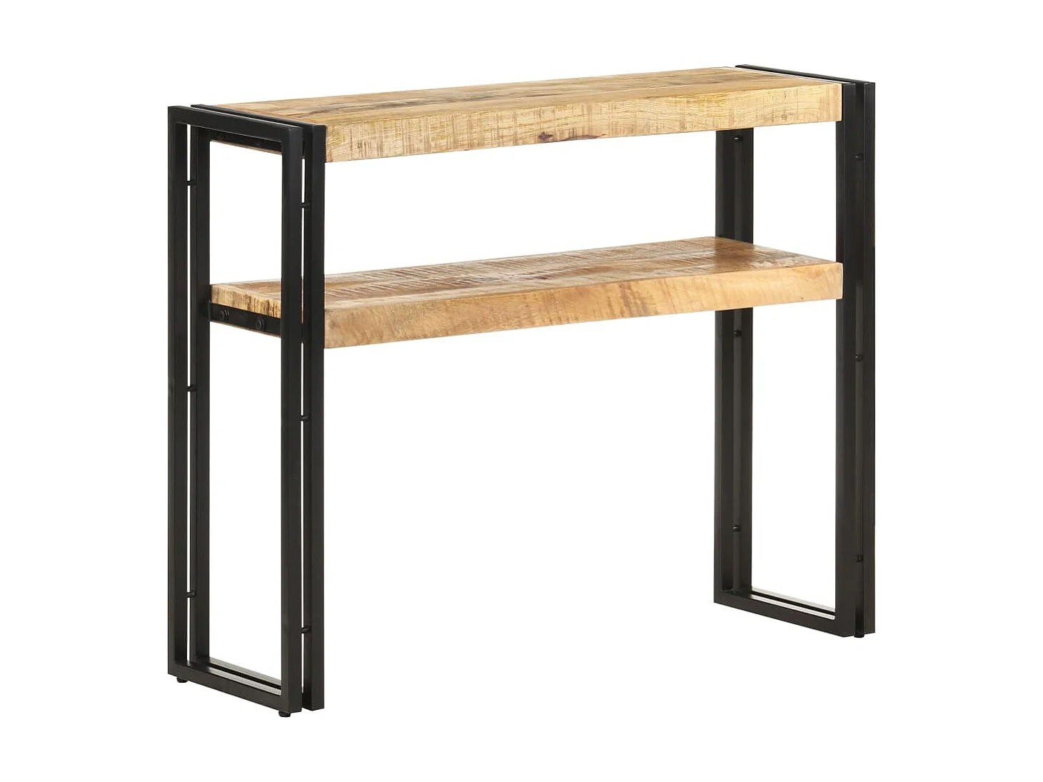 Table console 90x30x75 Bois de manguier brut