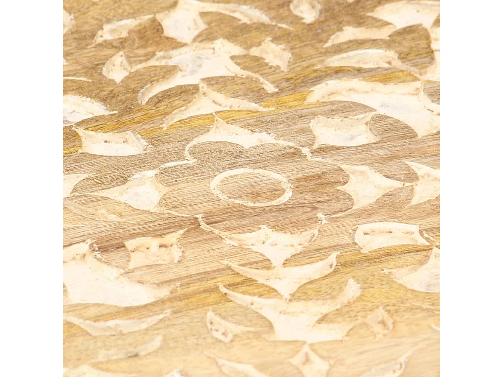 Table d'appoint Ø48cm Bois de manguier massif