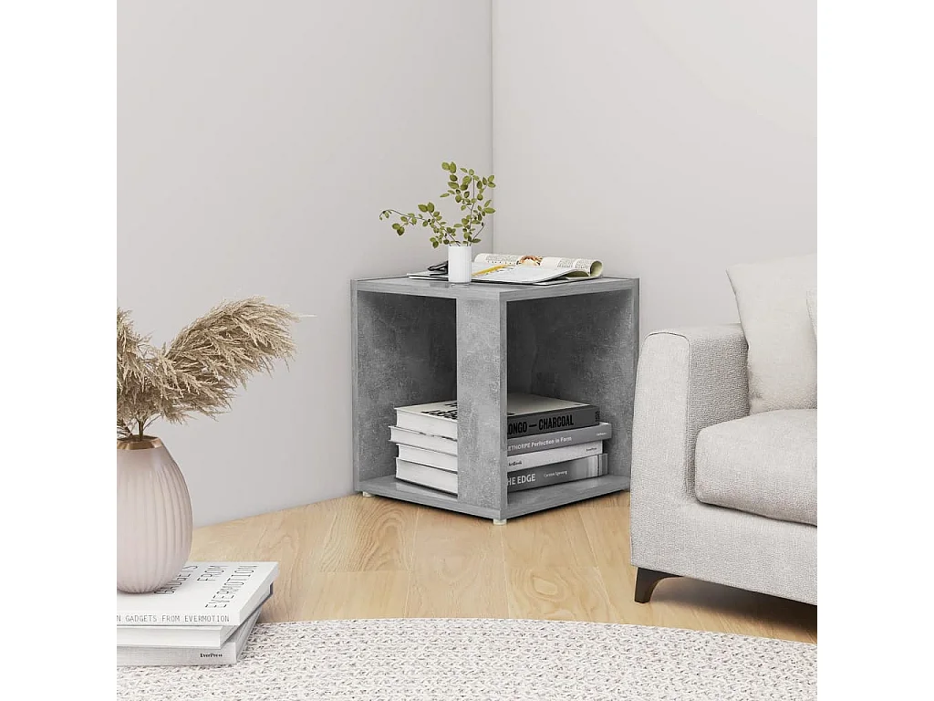 Table d'appoint Gris béton 33x33x34,5