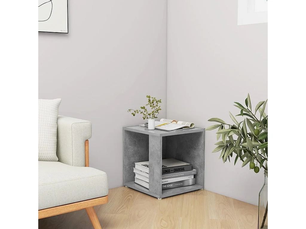 Table d'appoint Gris béton 33x33x34,5