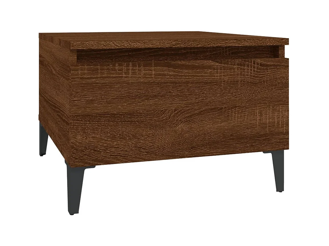 Table d'appoint Chêne marron 50x46x35 Bois d'ingénierie