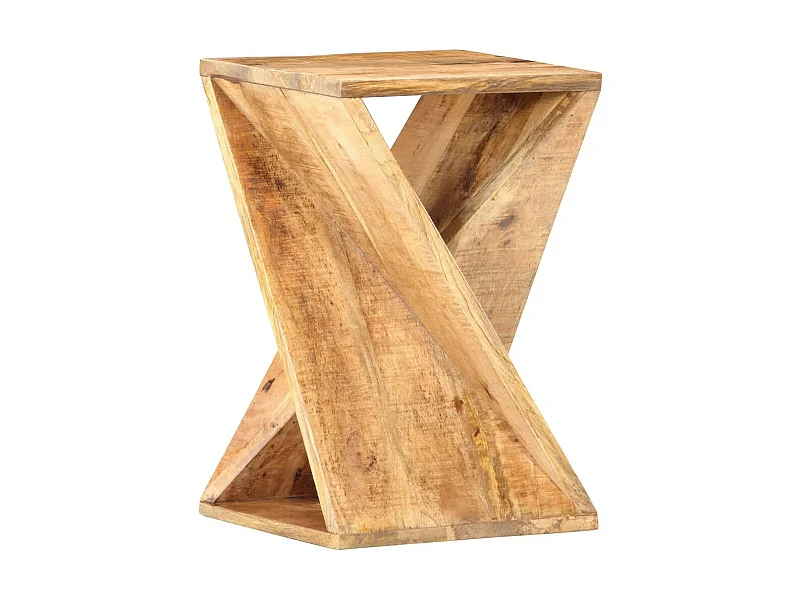 Table d'appoint 35 x 35x55 Bois de manguier massif