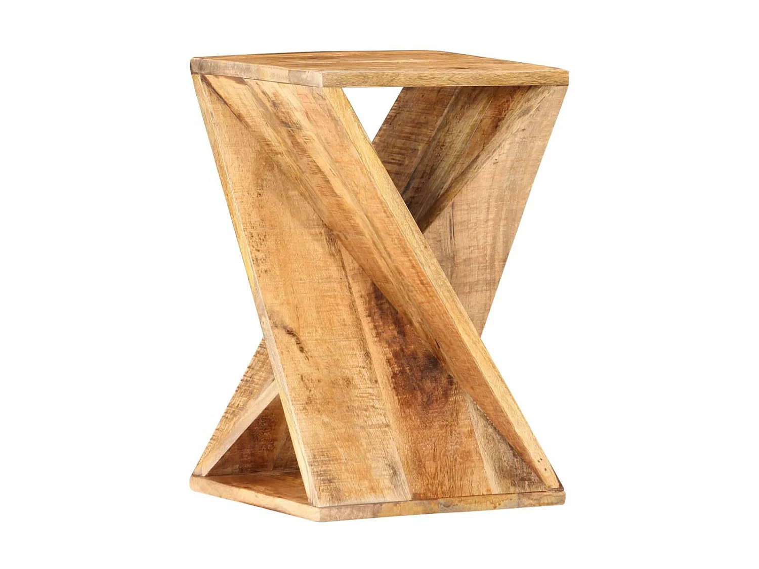 Table d'appoint 35 x 35x55 Bois de manguier massif