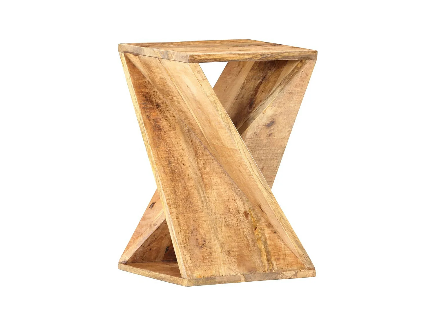 Table d'appoint 35 x 35x55 Bois de manguier massif