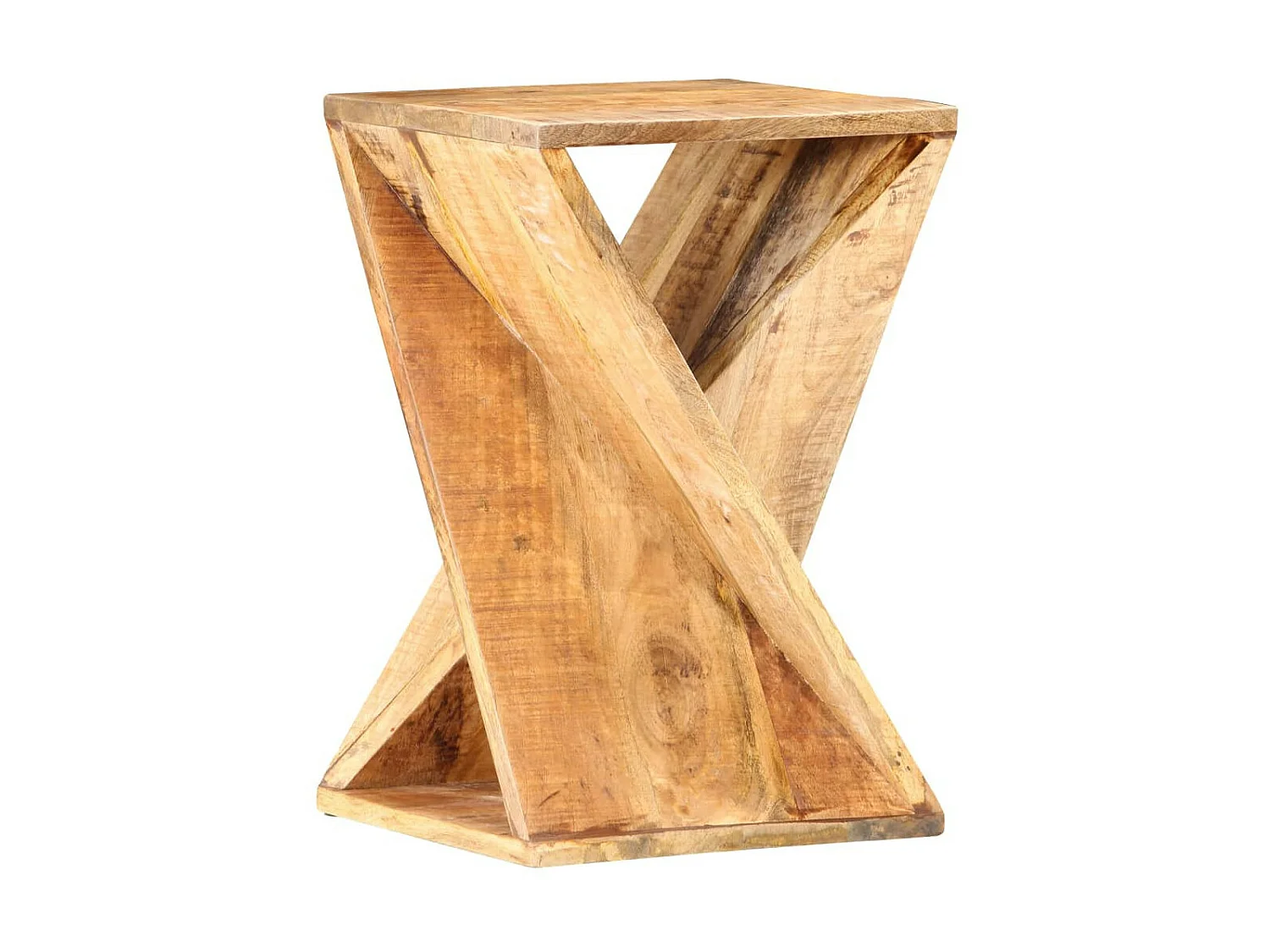 Table d'appoint 35 x 35x55 Bois de manguier massif