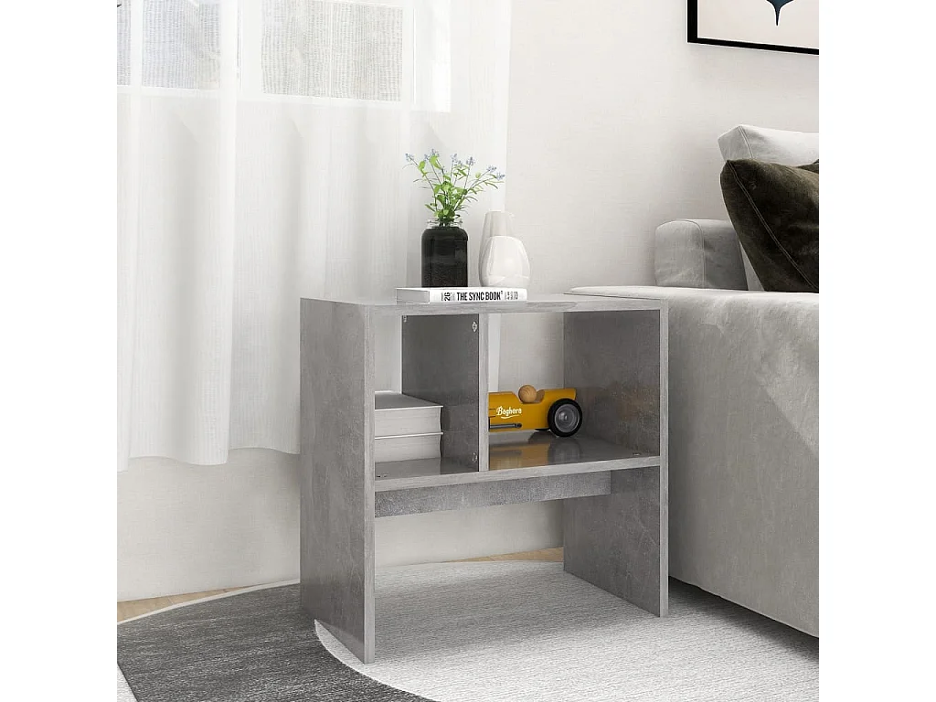 Table d'appoint Gris béton 50x30x50