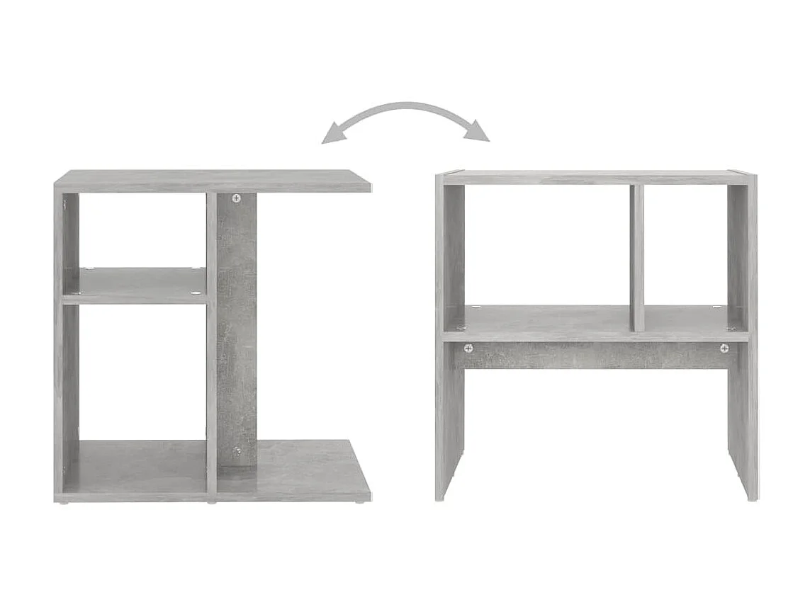 Table d'appoint Gris béton 50x30x50