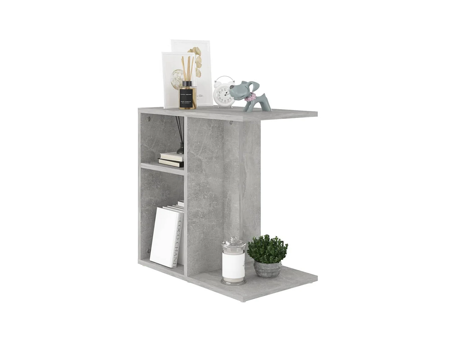 Table d'appoint Gris béton 50x30x50