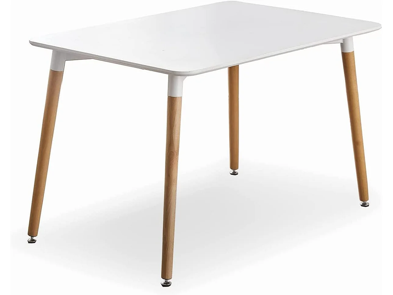 Halo - Table Rectangulaire Style Scandinave - Blanc
