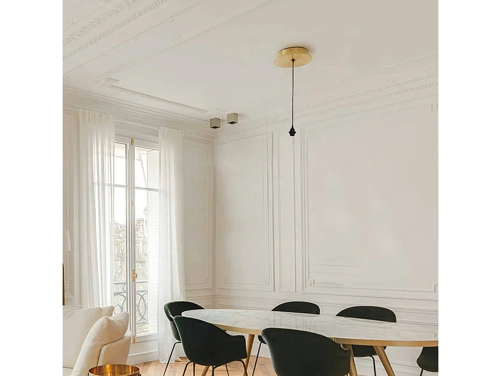 Suspension intérieur BATTISTA GOLD Doré Metal L150CM