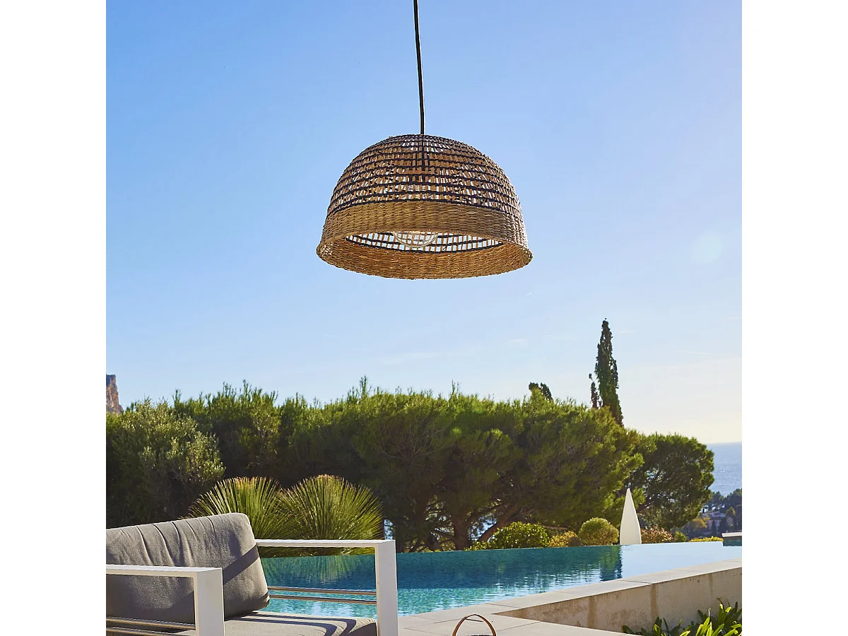 Suspension extérieur CESARE Beige Fibre naturelle D38CM