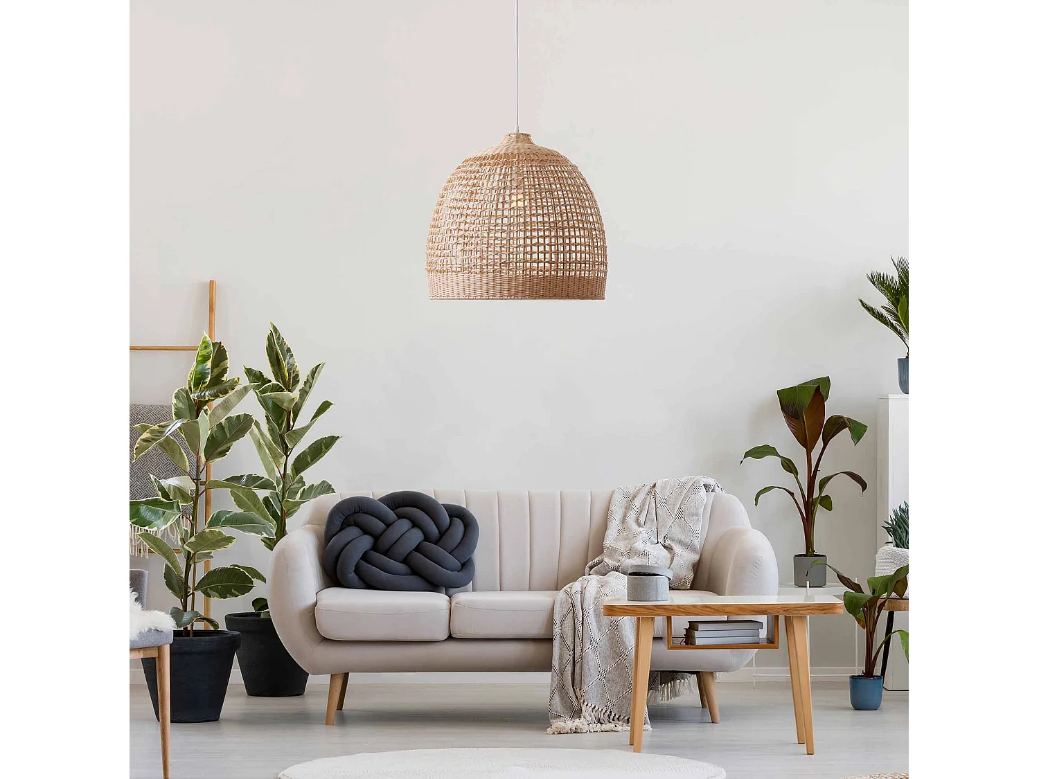 Suspension intérieur GABRIELA NATURAL Beige Rotin D53CM