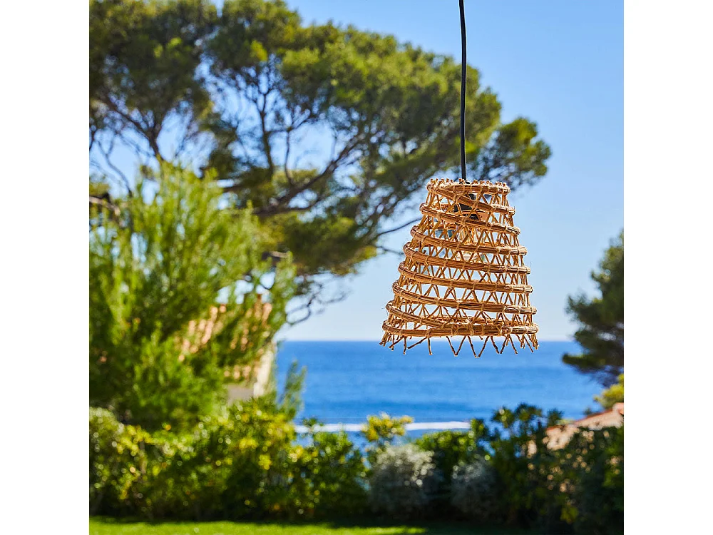 Suspension extérieur ZAKARI OUTDOOR CABLE Beige Fibre naturelle D28CM