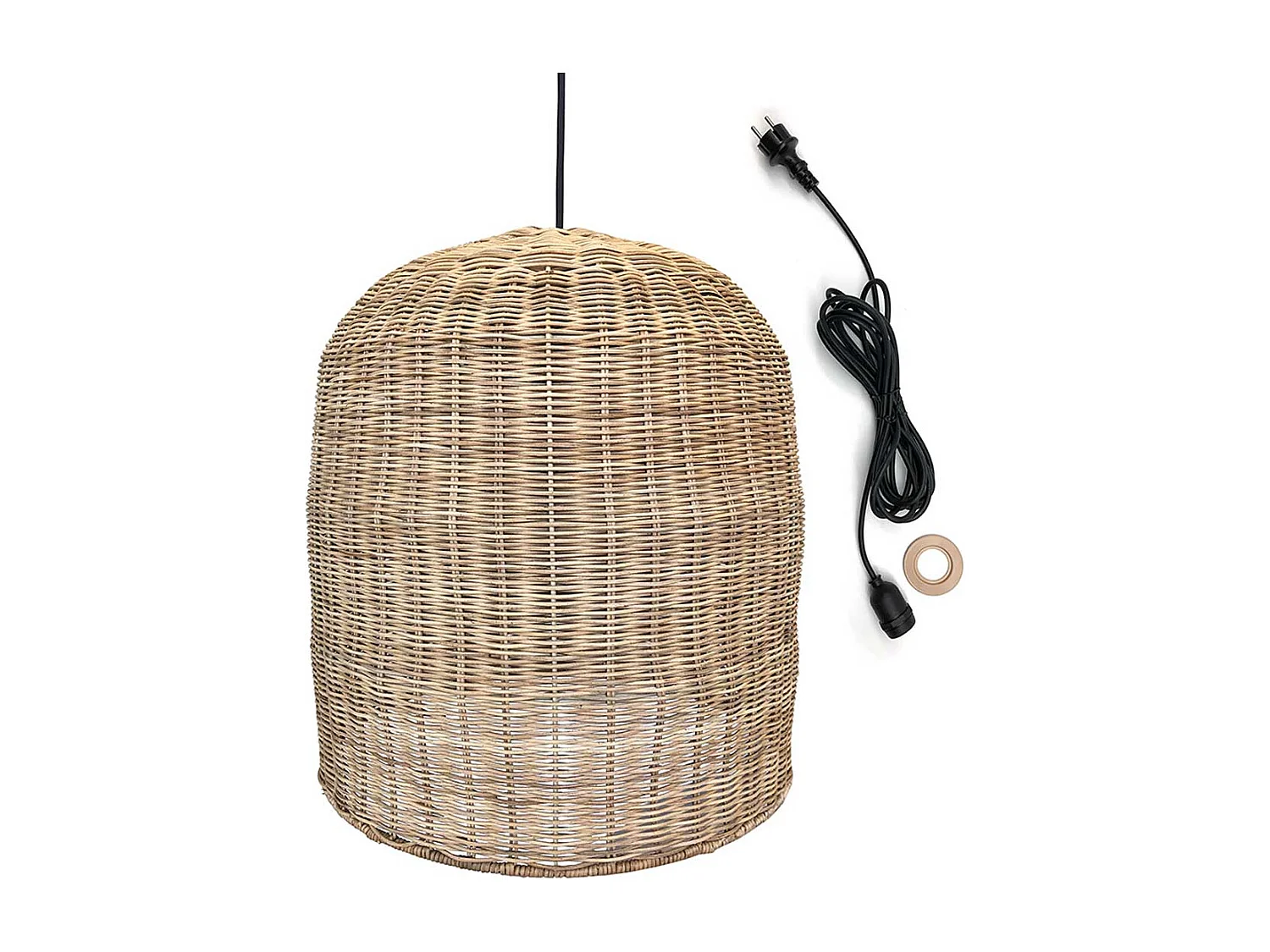 Suspension extérieur GIACOMO Beige Rotin D40CM