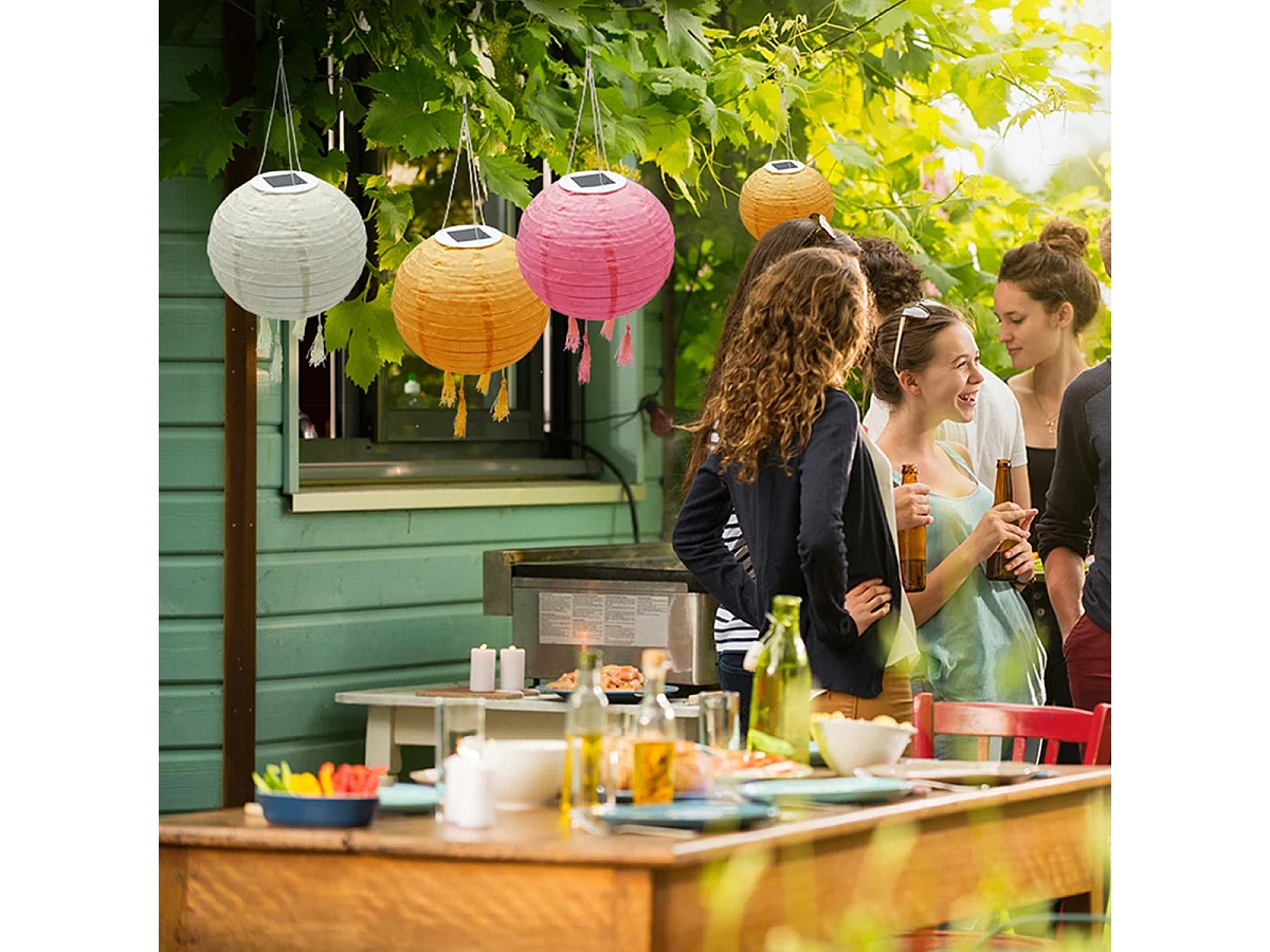 Set di 3 lanterne solari D20CM SHANGRI LA