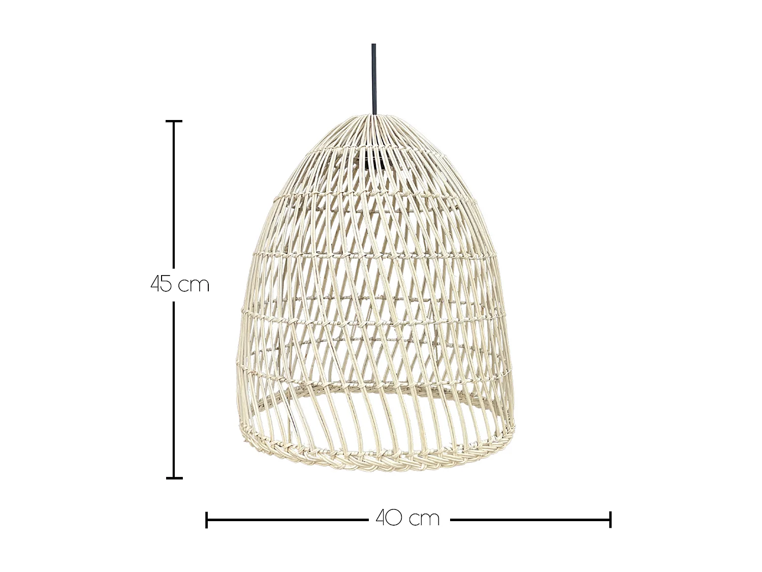 Suspension extérieur PAULO OUTDOOR CABLE 5m câble D40cm