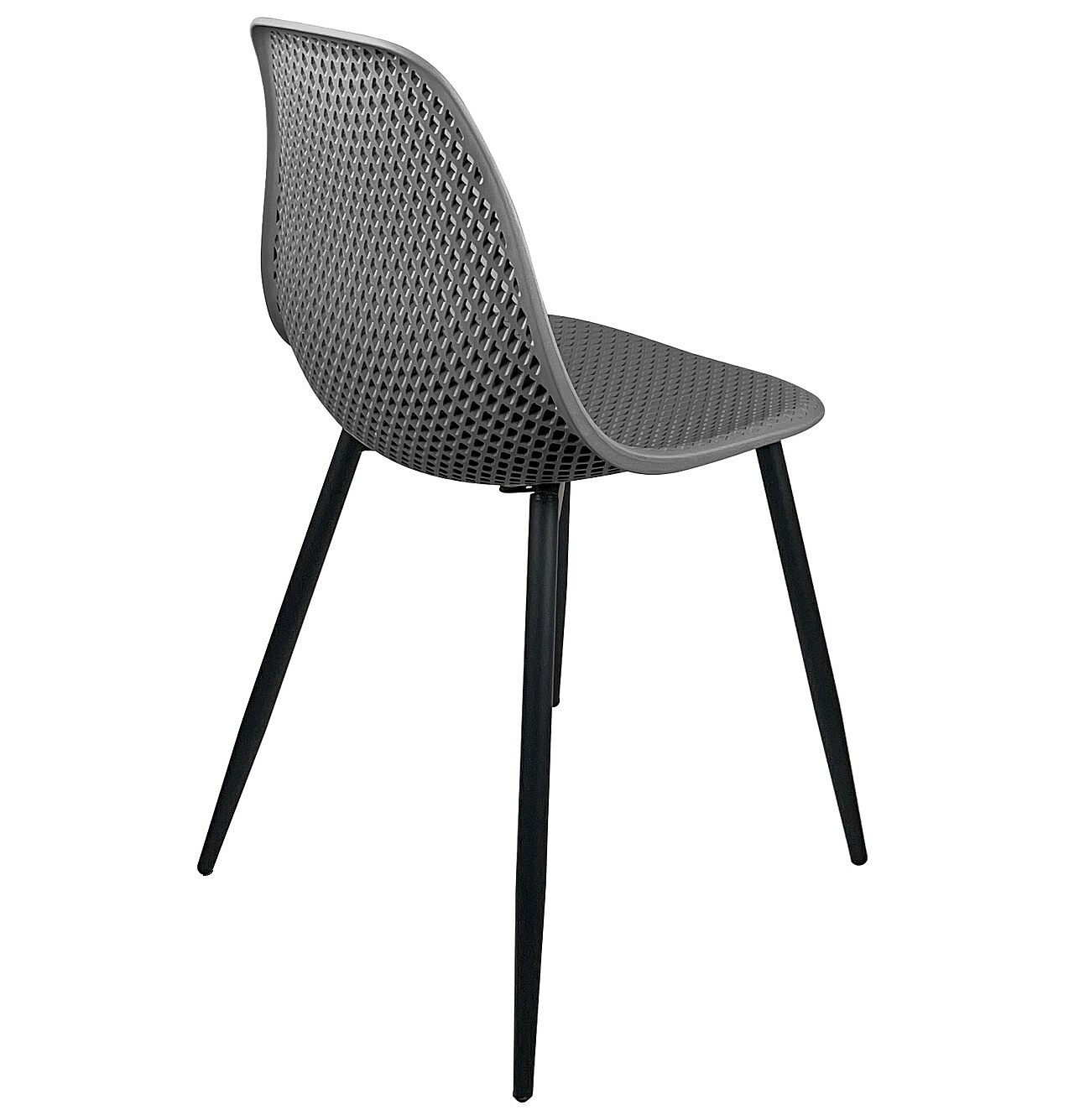 6 Chaises De Cuisine Empilables En Plastique - Usage Intérieur/extérieur, Polypropylène, Charge 120 Kg, Design Moderne