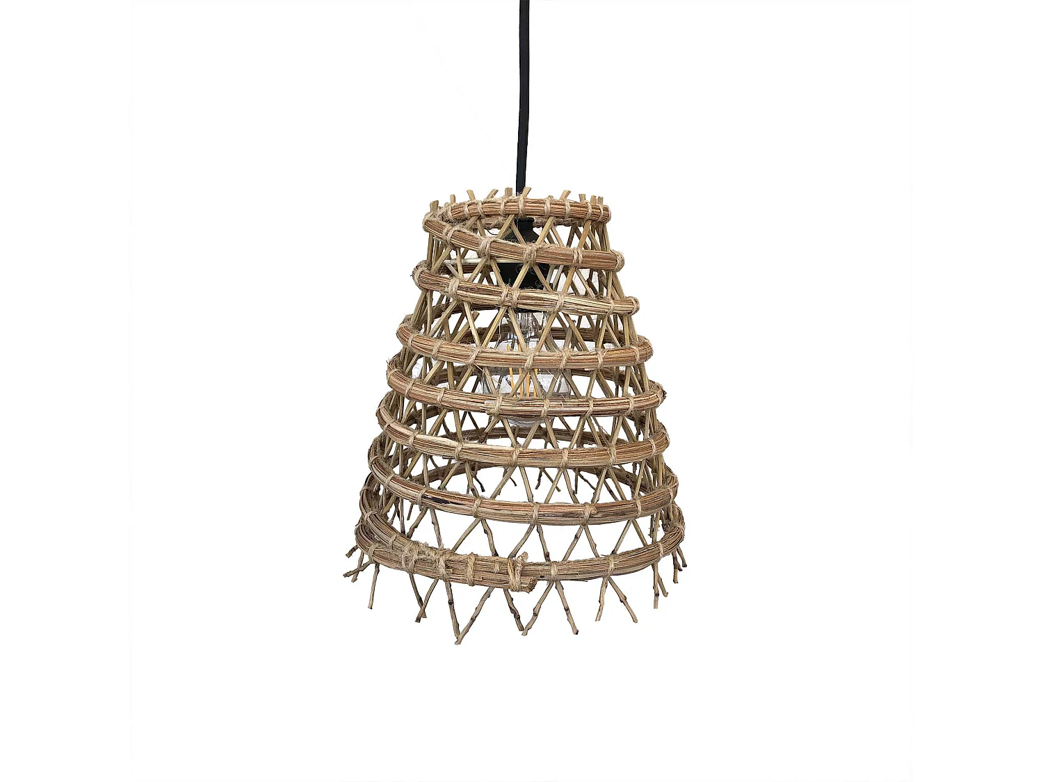 Abat jour int/ext ZAKARI Beige Fibre naturelle D28CM