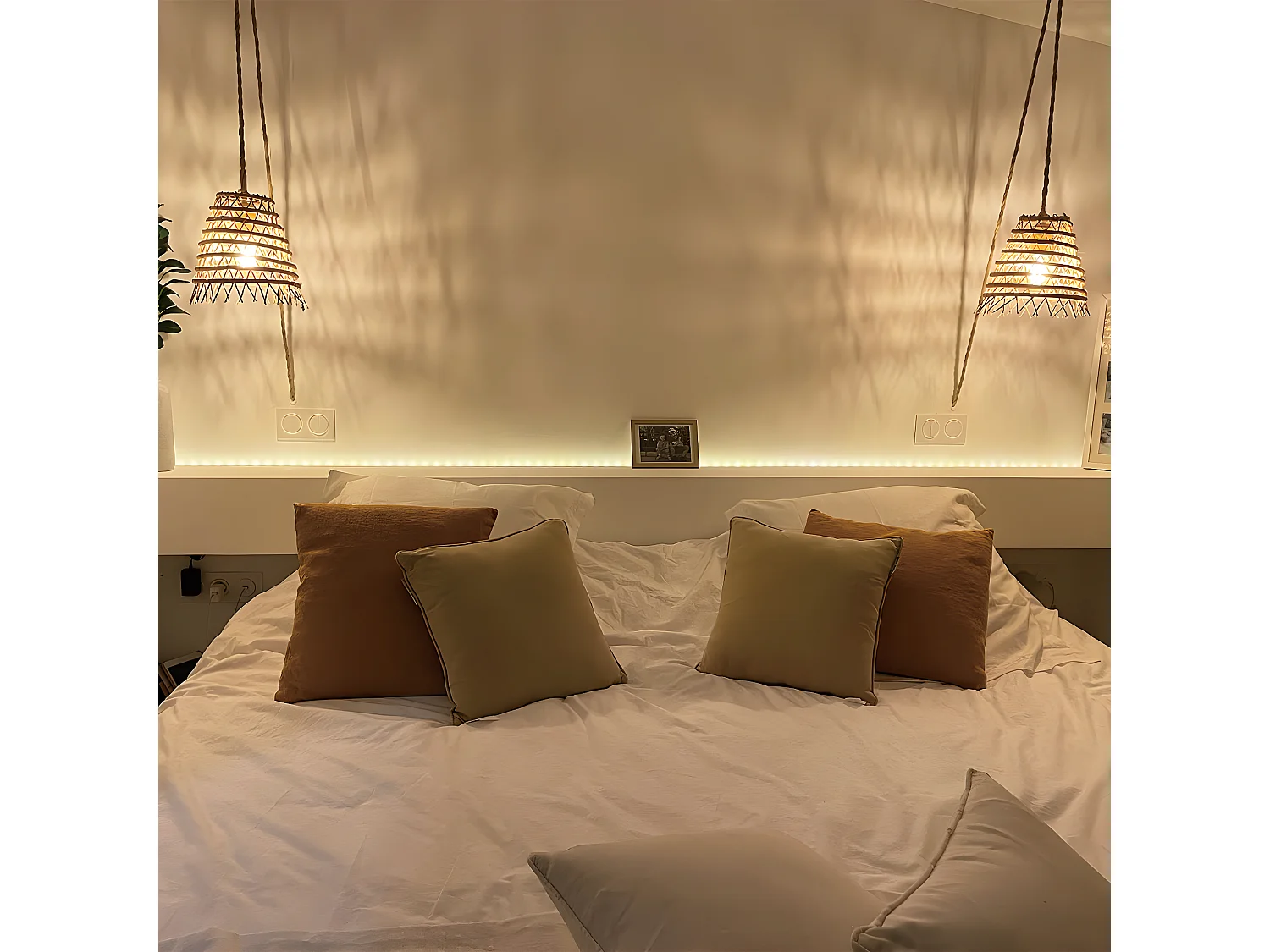 Abat jour int/ext ZAKARI Beige Fibre naturelle D28CM