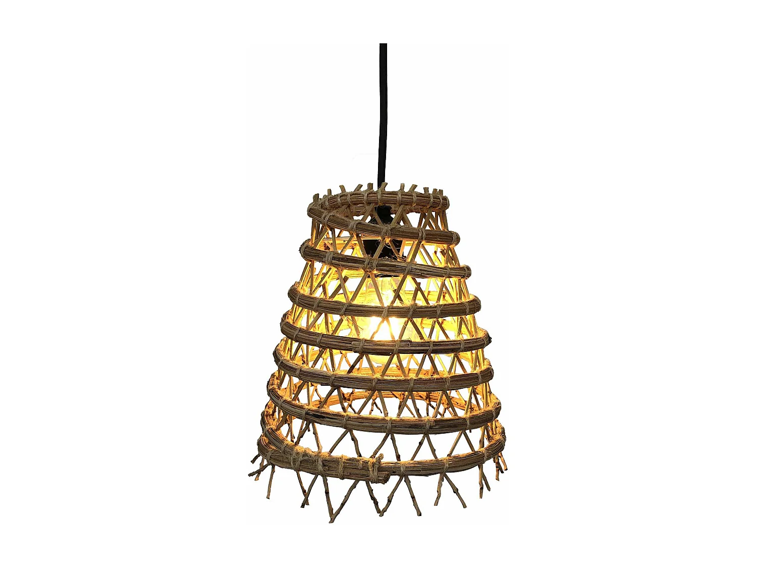 Abat jour int/ext ZAKARI Beige Fibre naturelle D28CM