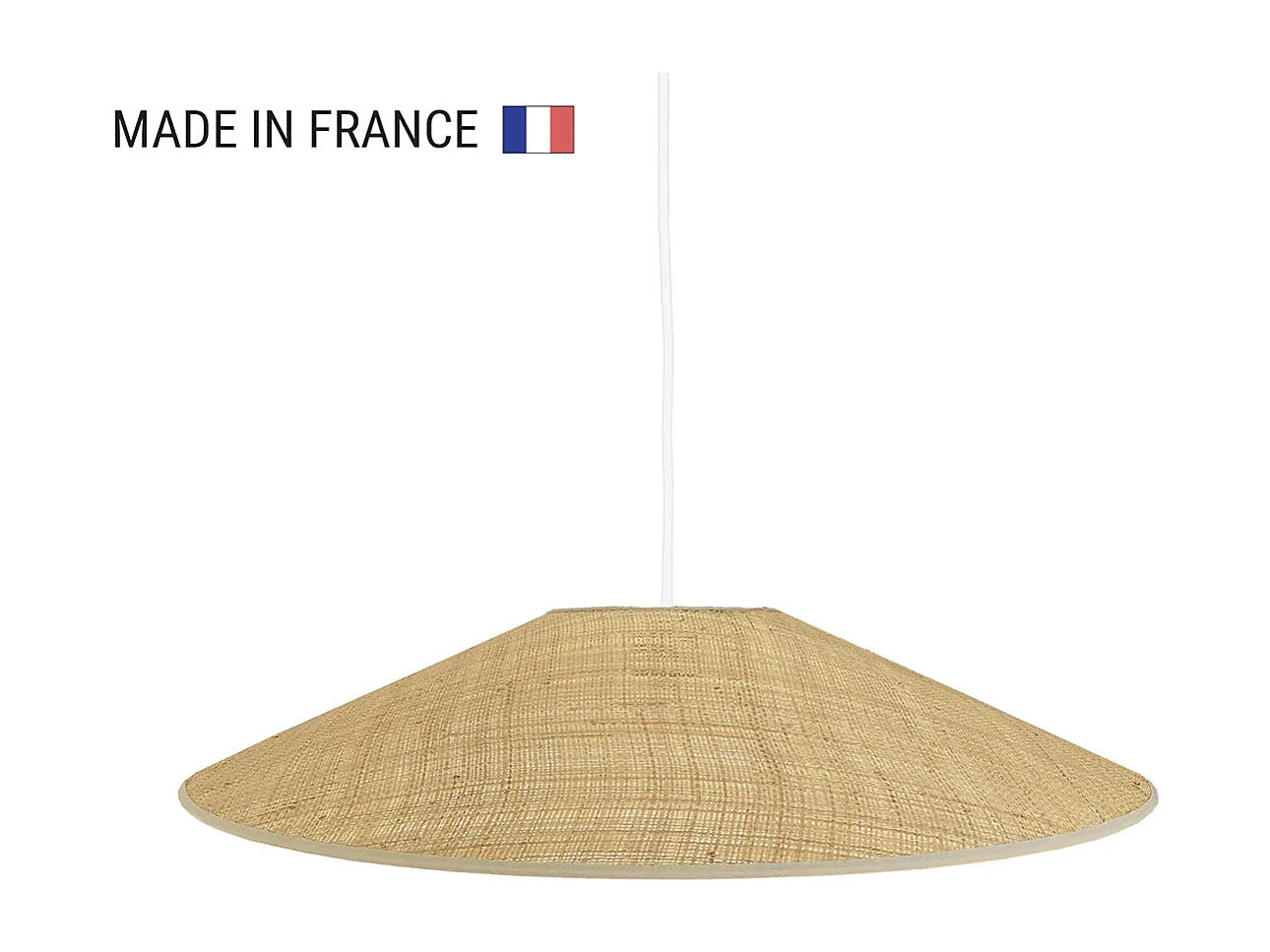 Abat-jour intérieur HELENA Beige Fibre naturelle D60CM