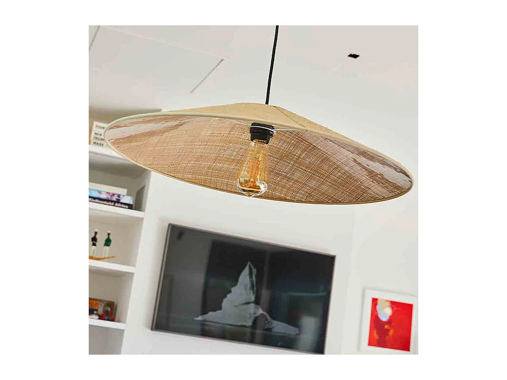 Abat-jour intérieur HELENA Beige Fibre naturelle D60CM