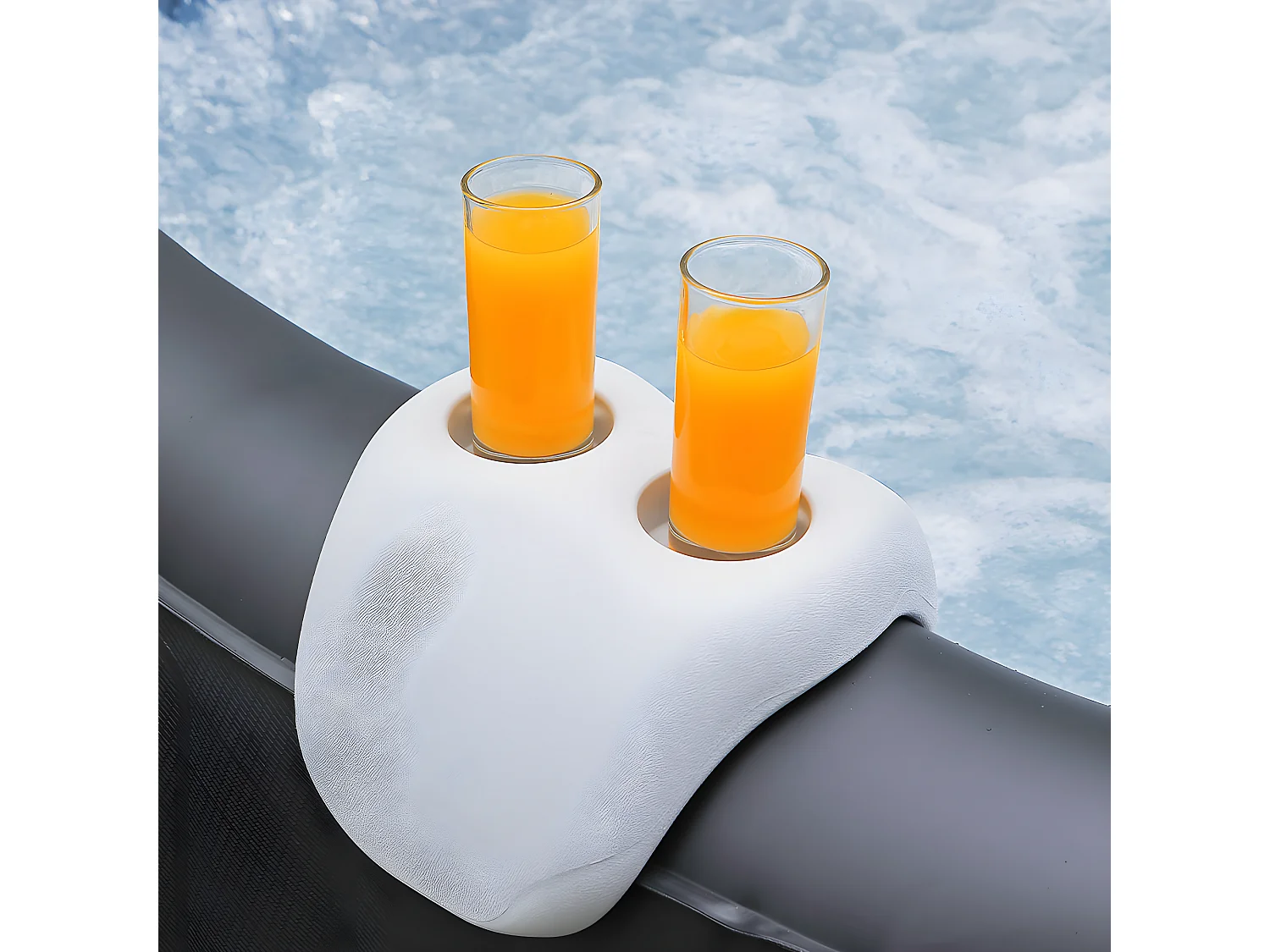 Lot de 2 appuis-tête et 1 porte-gobelets pour Spa Mspa