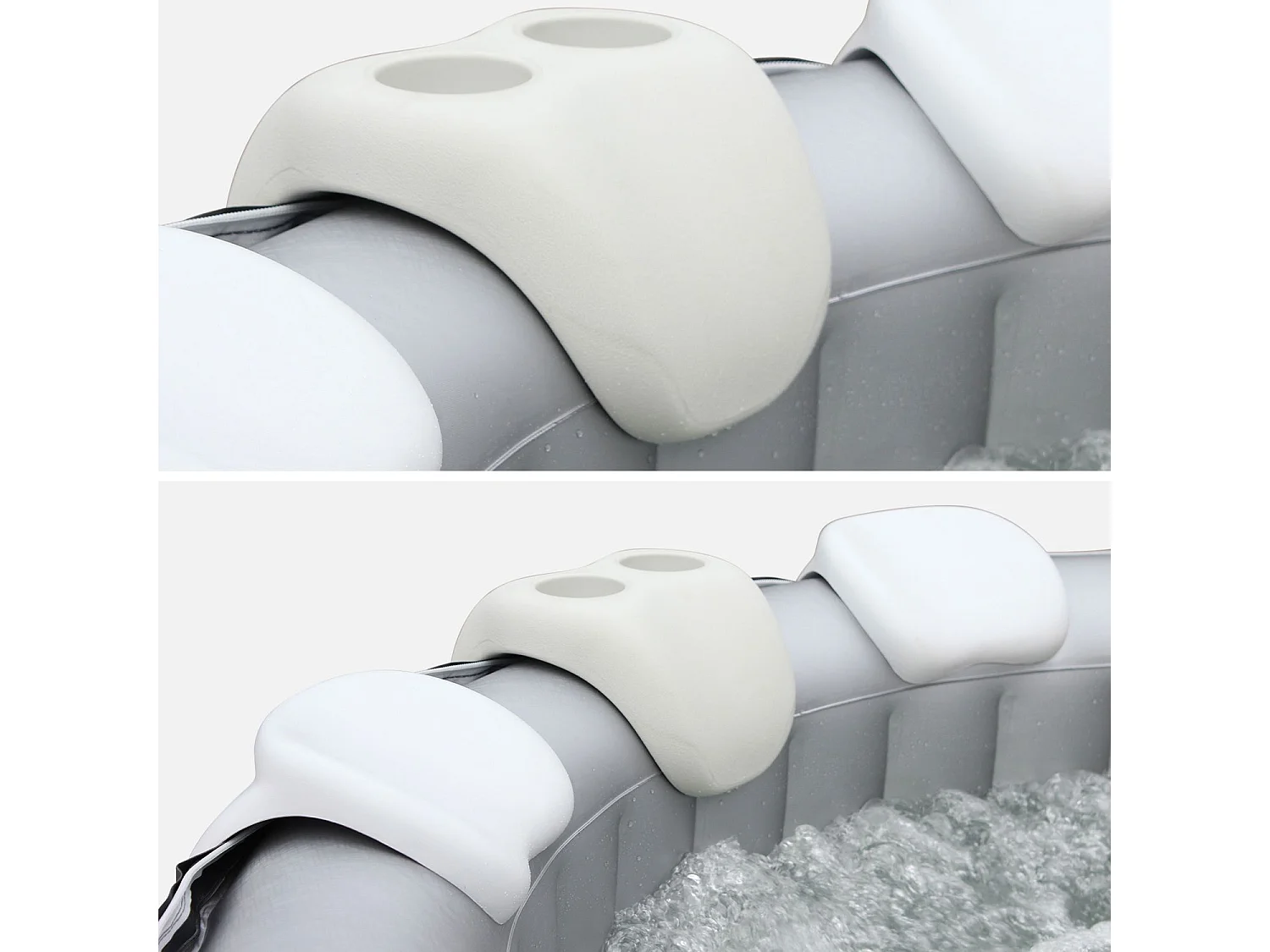 Lot de 2 appuis-tête et 1 porte-gobelets pour Spa Mspa