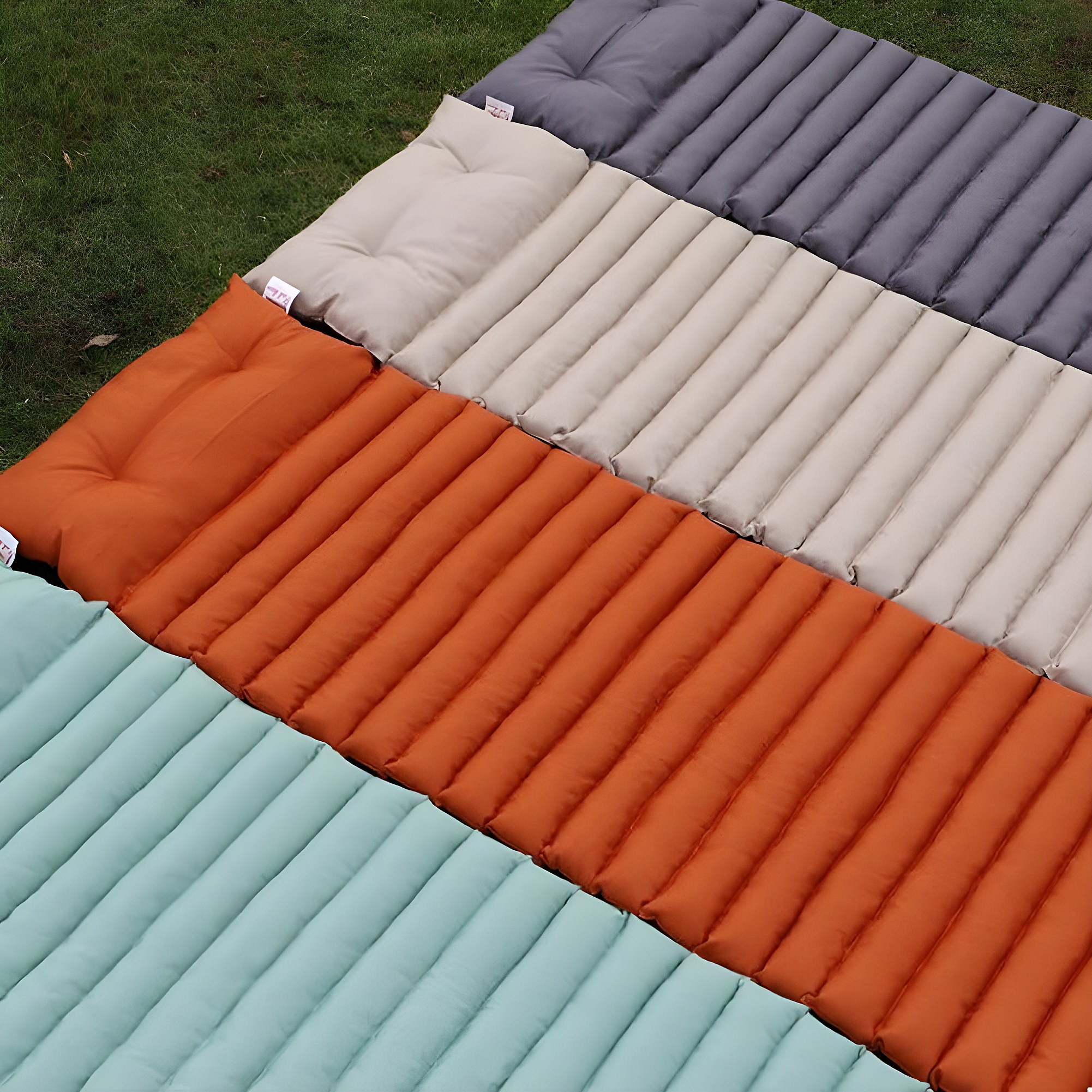 Lot de 2 matelas bain de soleil 180 cm SORMIOU Vert d