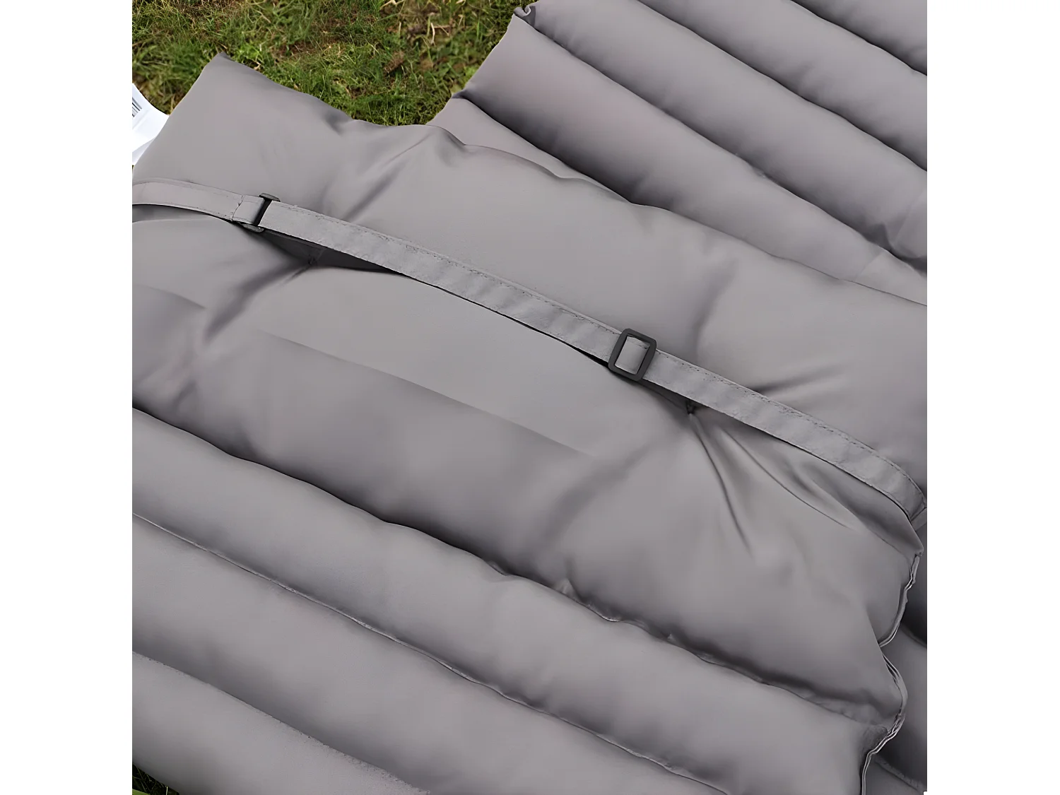 Lot de 2 matelas bain de soleil SORMIOU Gris Polyester 180x60CM