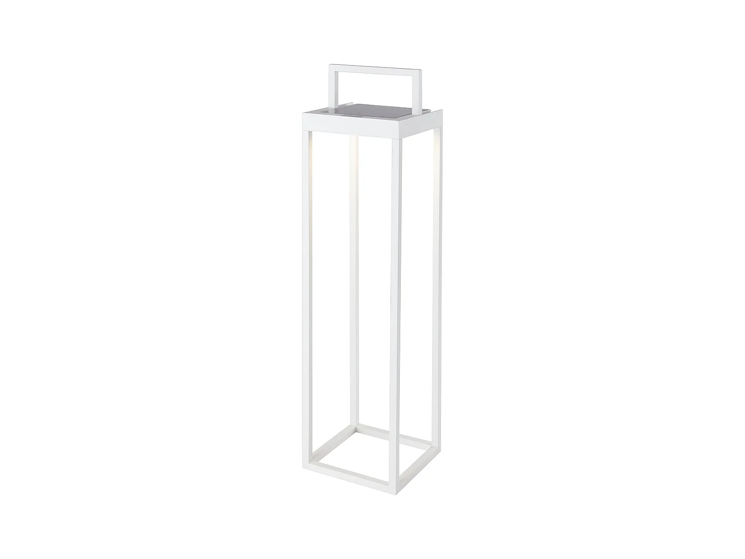 Lanterne solaire chic HYDRA Blanc Aluminium H50cm