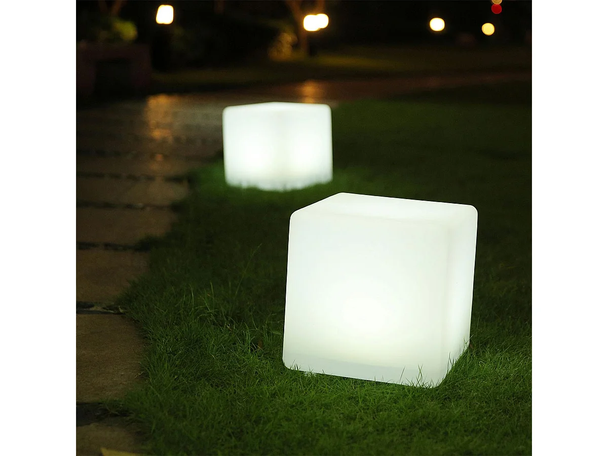 Veelkleurige zonnekubus H30cm CASY