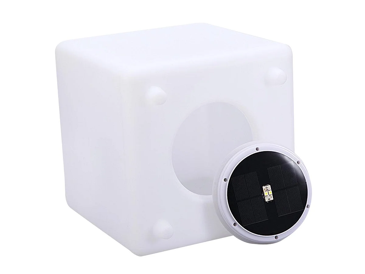 Cube lumineux solaire multicolore CASY H30cm