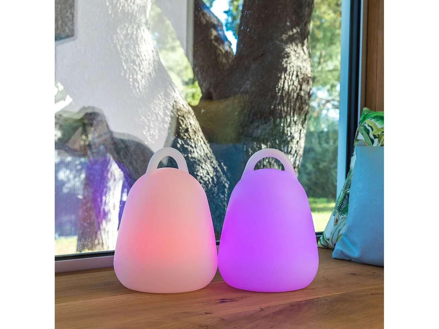 2 baladeuses sans fil flottante LIBERTY H24cm