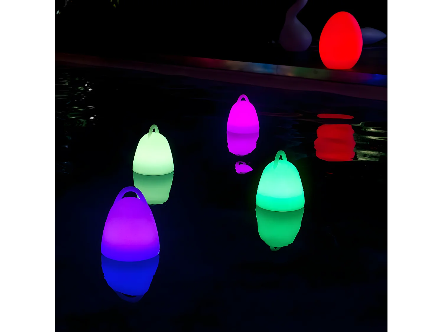 Lampada LED senza fili, impermeabile e galleggiante H24CM LIBERTY