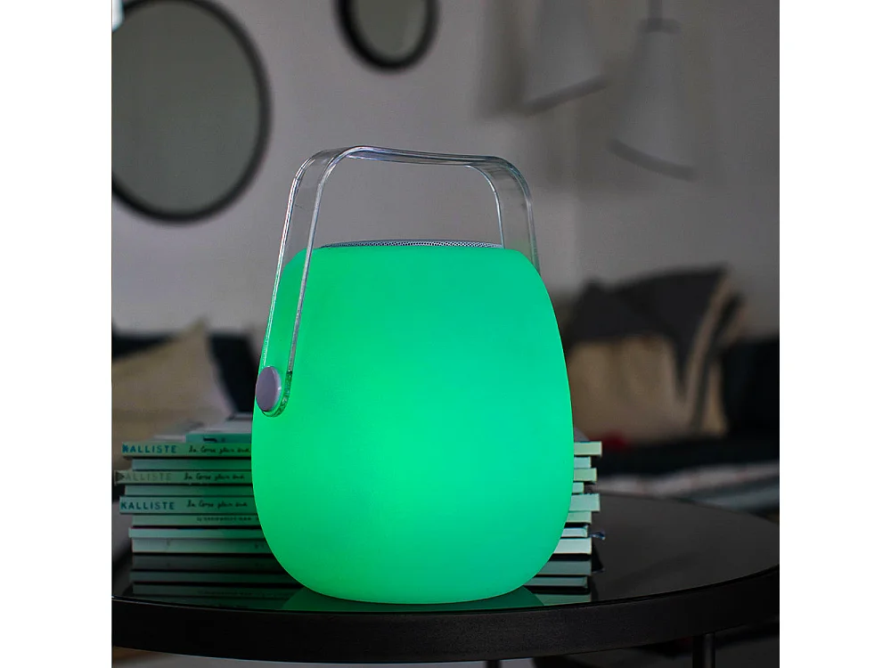 Lampe enceinte bluetooth sans fil SO PLAY Blanc Polyéthylène 10W