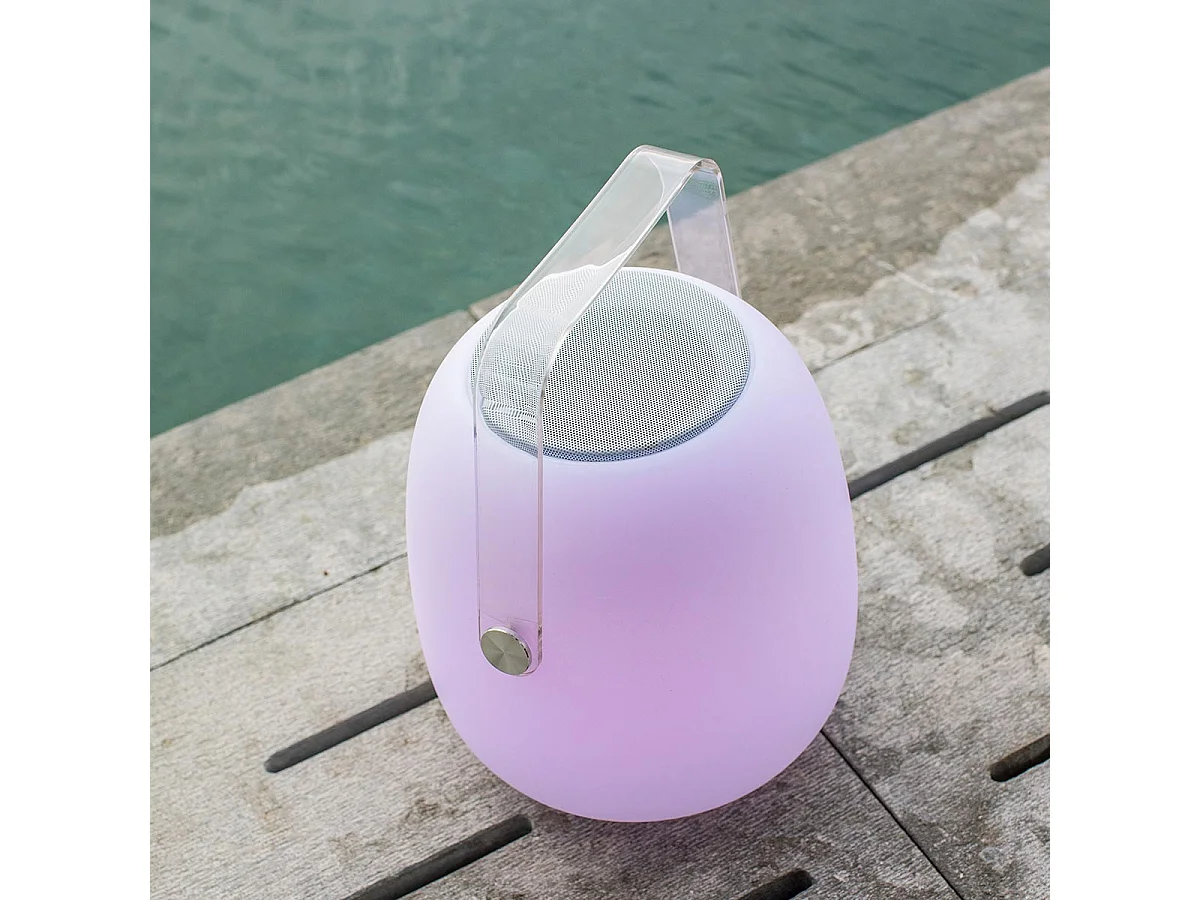 Lampe enceinte bluetooth sans fil SO PLAY Blanc Polyéthylène 10W