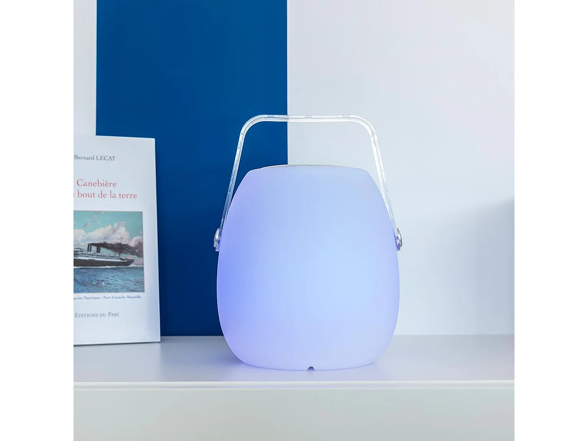 Lampe enceinte bluetooth multicolore SO PLAY H30cm