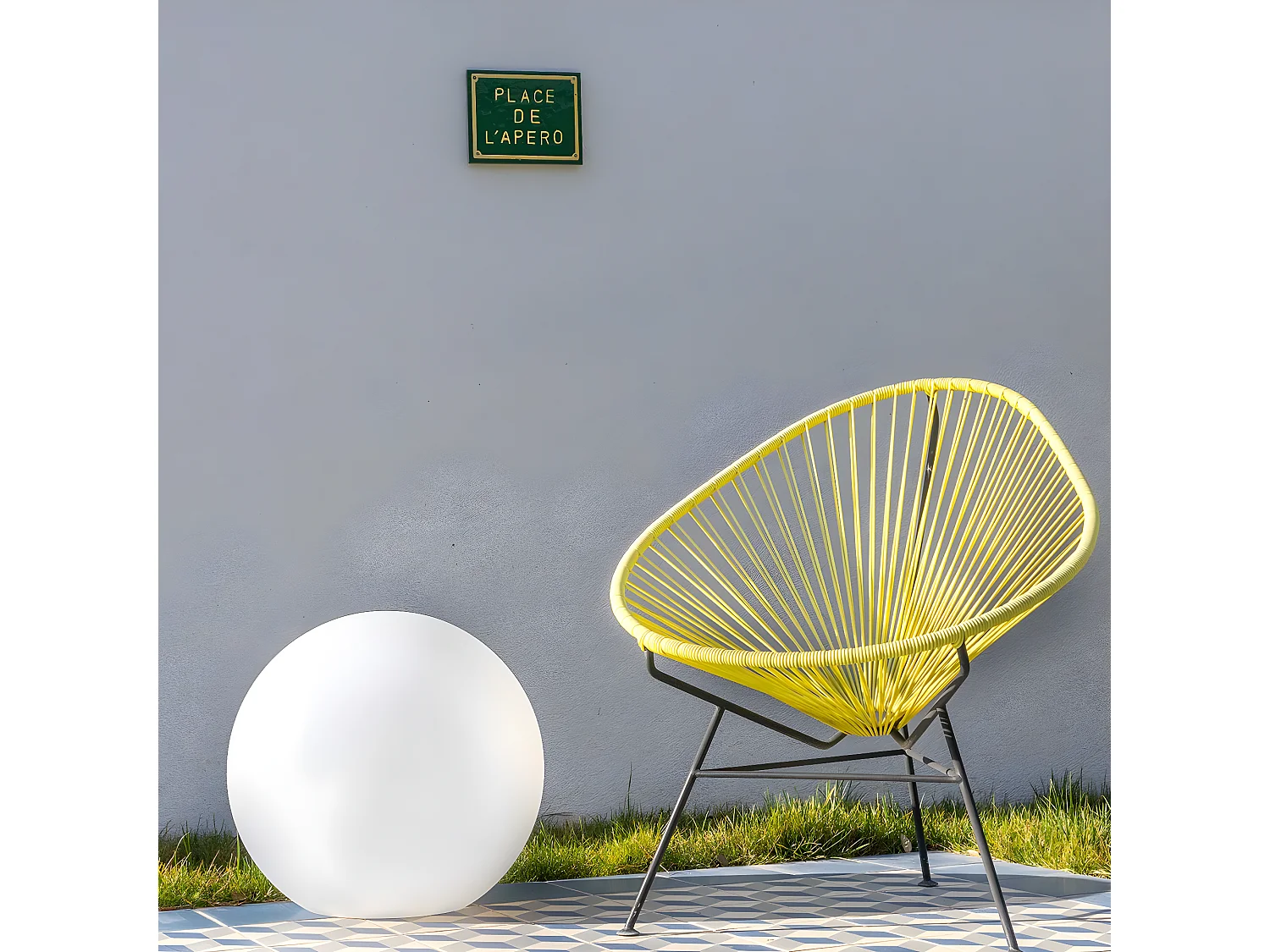 Bedrade lichtbol ∅40CM BOBBY