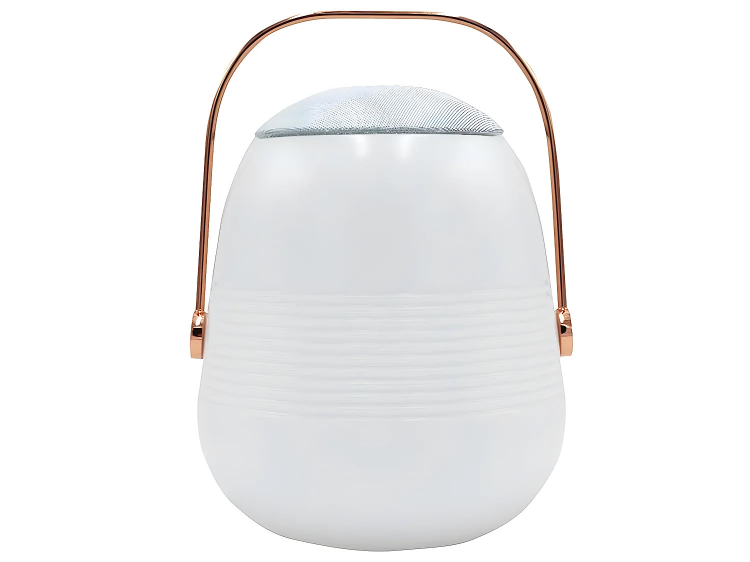 Lampe enceinte bluetooth BOB STATION Blanc Cuivre 10W
