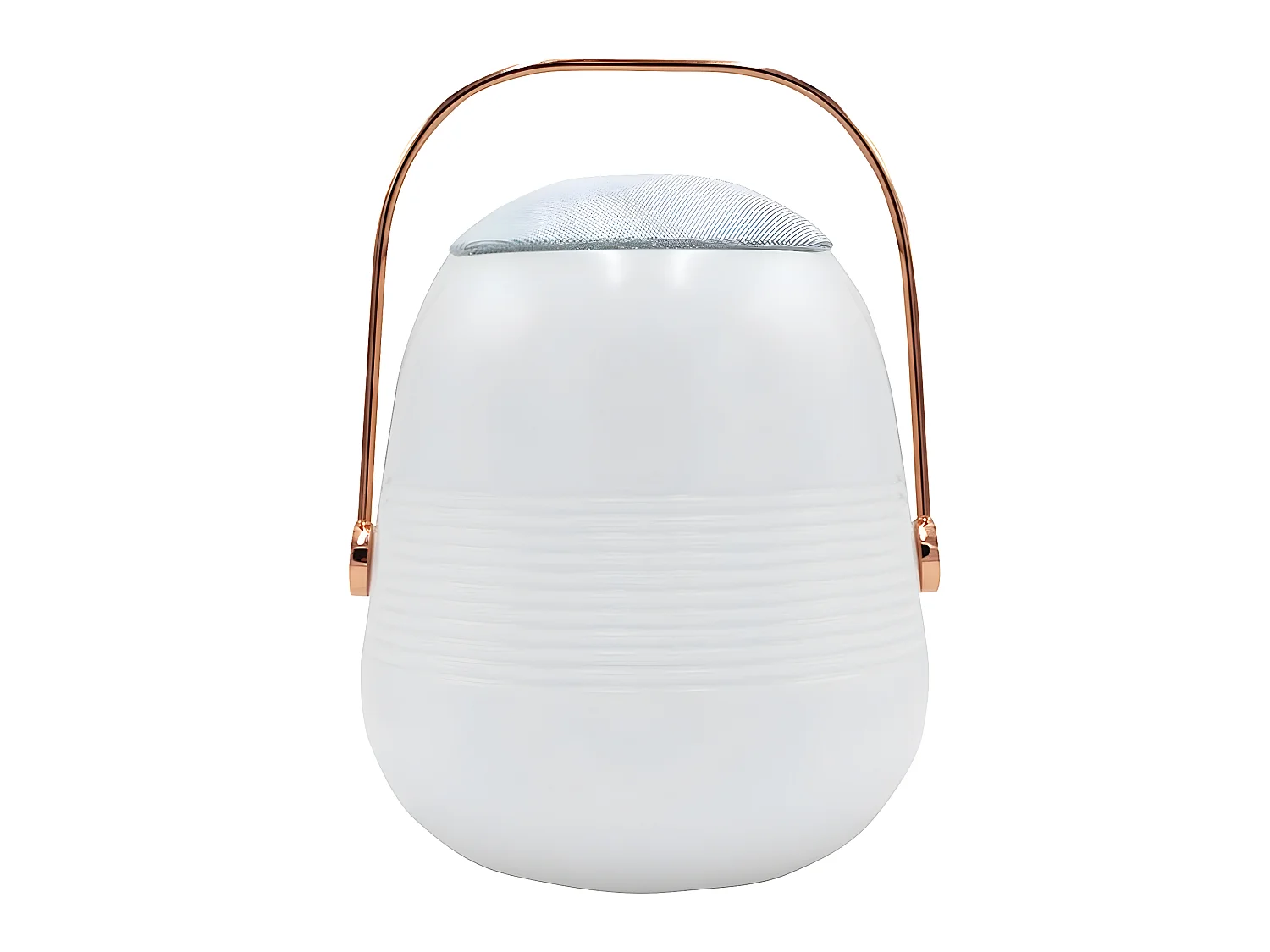 Lampe enceinte bluetooth BOB STATION Blanc Cuivre 10W