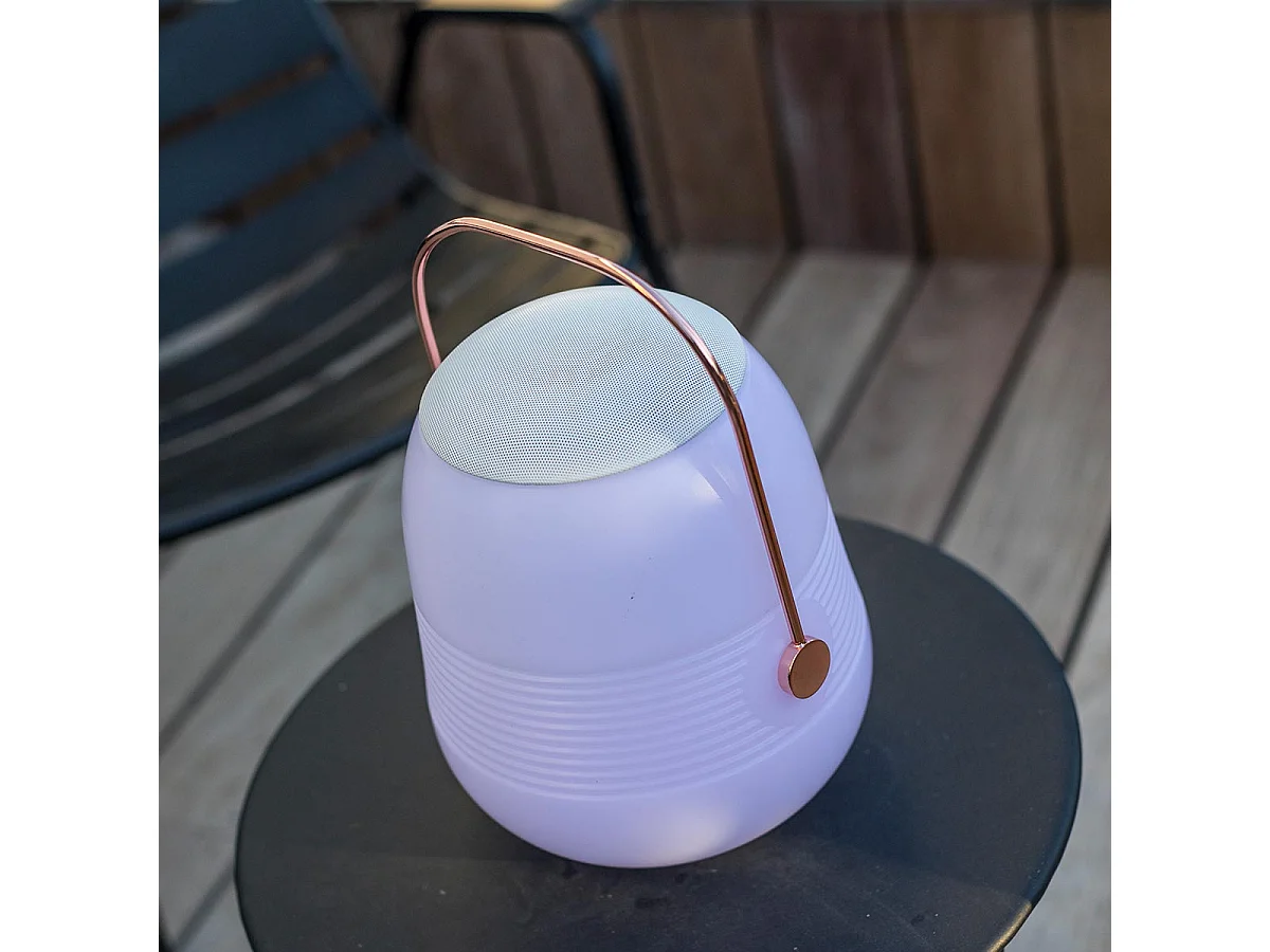 Lampe enceinte bluetooth multicolore BOB STATION H33cm
